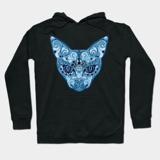 Blue Diamond Cat Hoodie